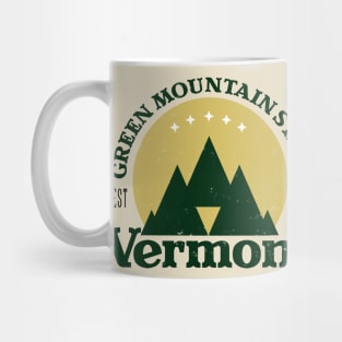 Green Mountain State,  Vermont Version 2 (Distressed) Mug